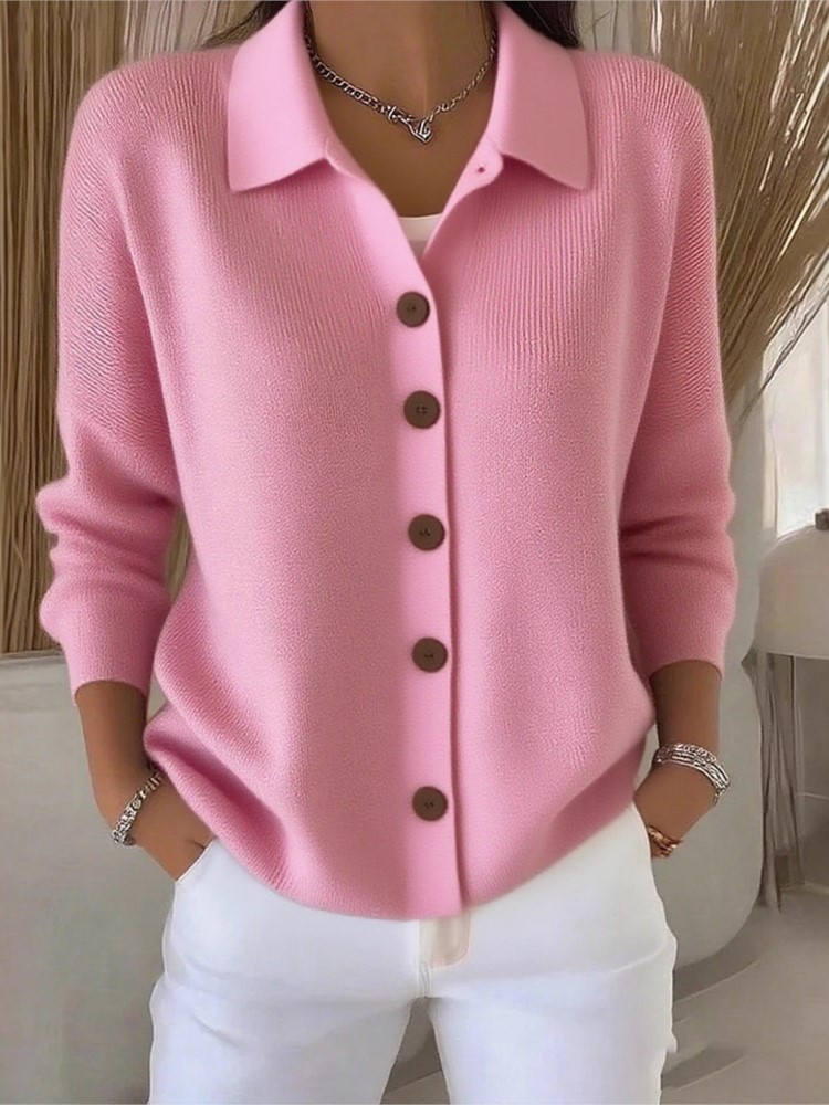 Street Fashion China Girl - Fashion Knitted Cardigan Button Women's Sweater
