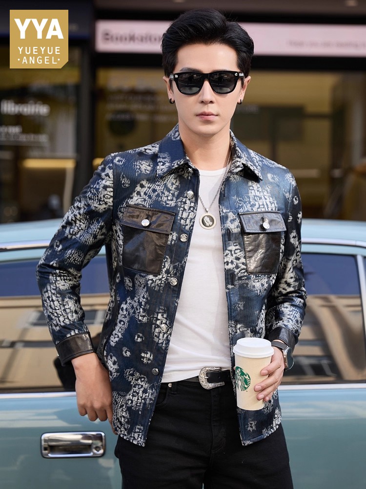 Luxury New Fashion Floral Prin - Street Fashion Jacket Men recension och pris