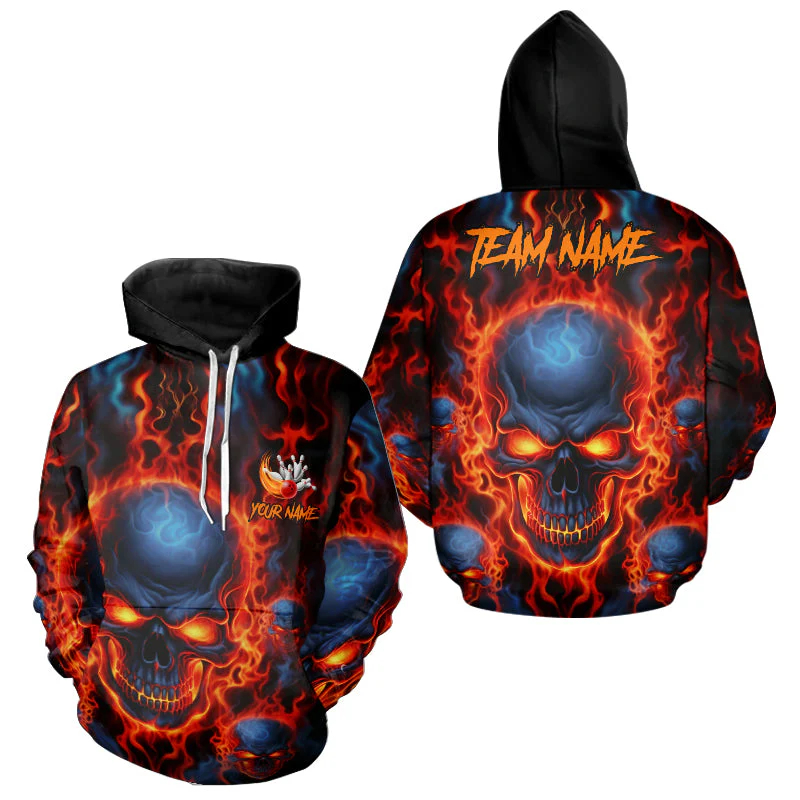Trendy Skull Graphic Bowling H - Street Fashion Name recension och pris