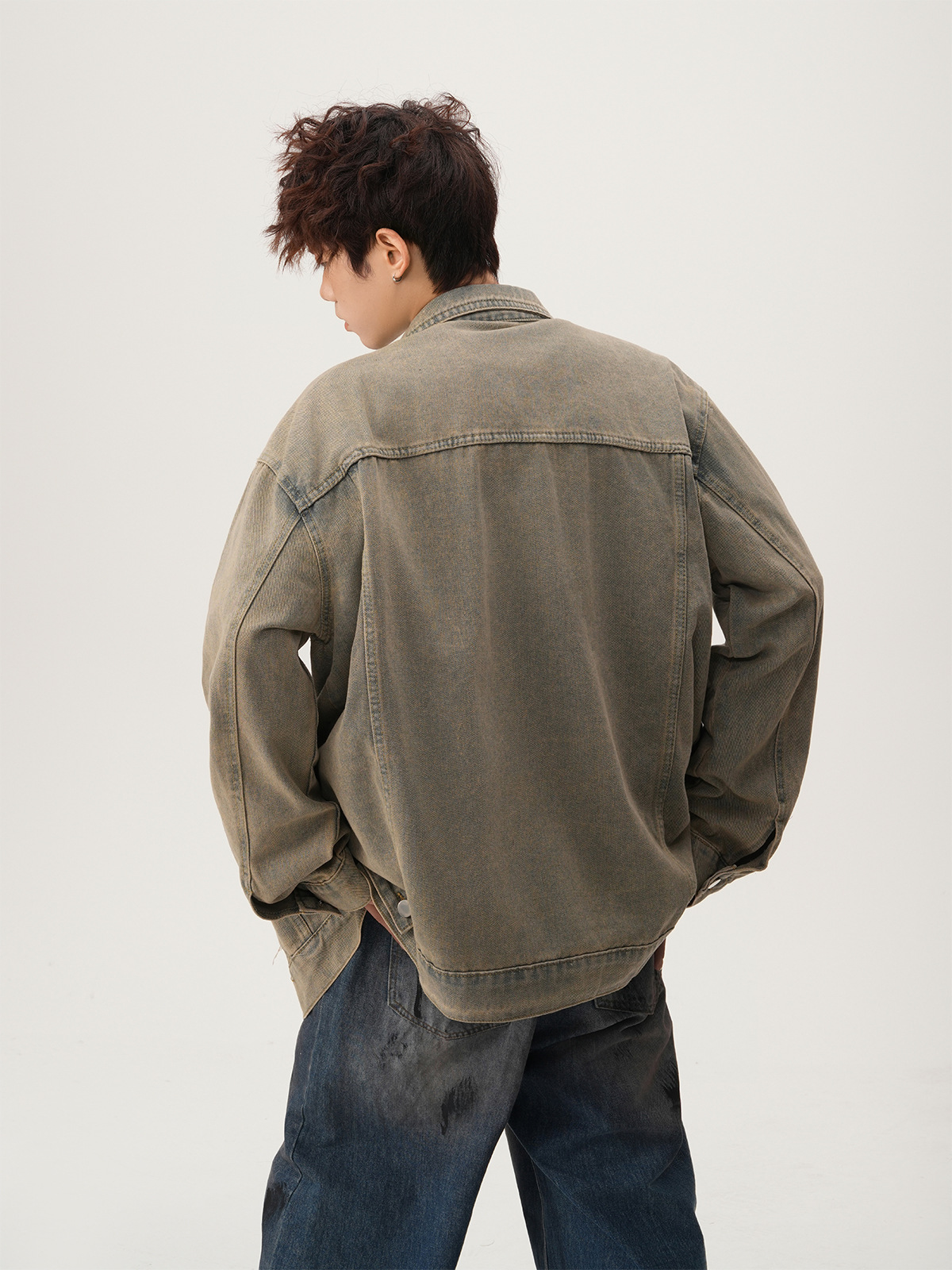 American High Street Ripped De - Street Fashion Jacket Men recension och pris