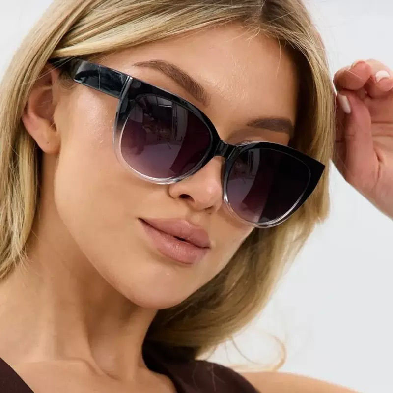 Jingwei Cat's Eye Simple Sungl - Street Fashion Photoshoot recension och pris