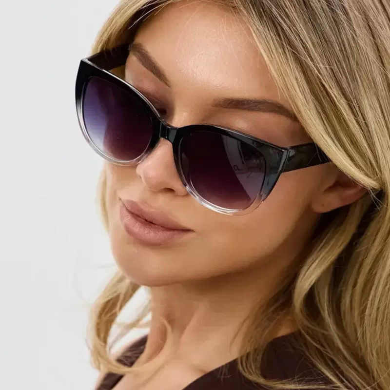 Jingwei Cat's Eye Simple Sungl - Street Fashion Photoshoot recension och pris