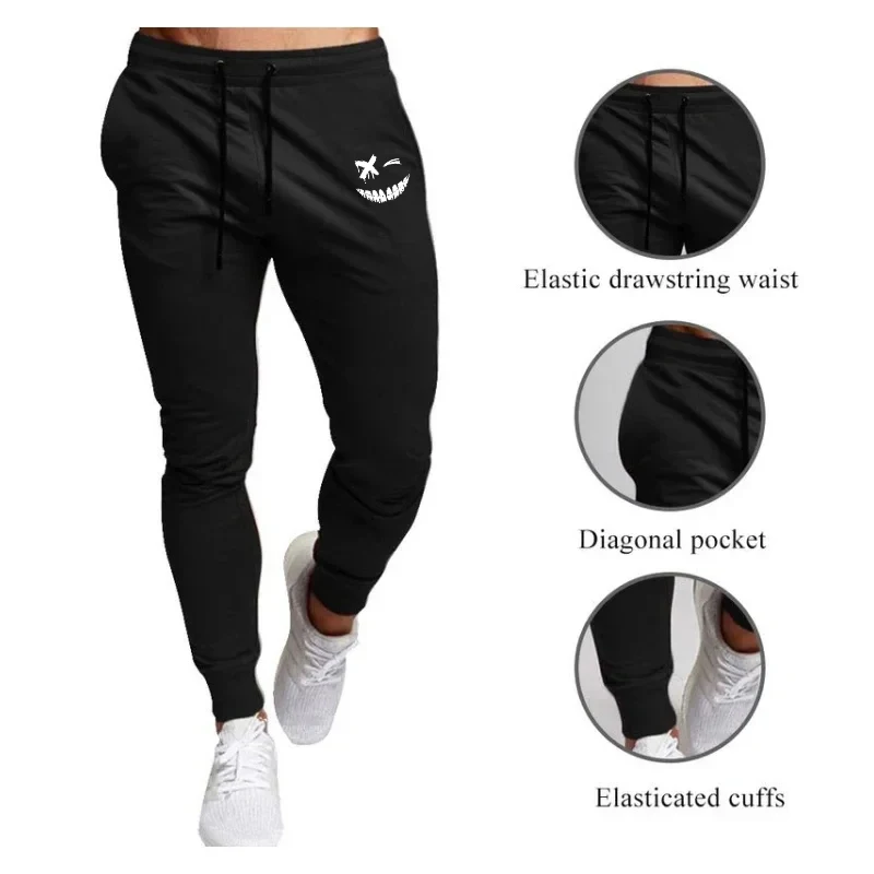 Anime Smiley Face Printed Men  - Running Pant Jogger recension och pris