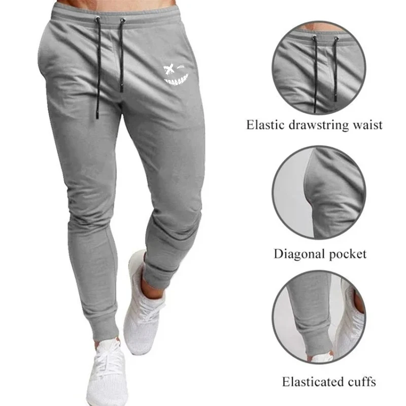 Anime Smiley Face Printed Men  - Running Pant Jogger recension och pris