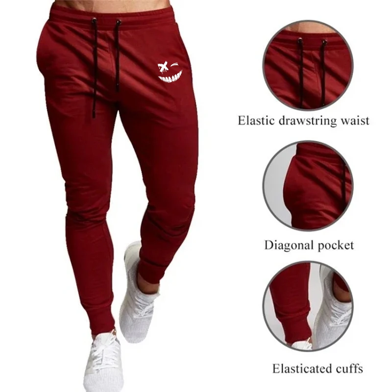 Anime Smiley Face Printed Men  - Running Pant Jogger recension och pris