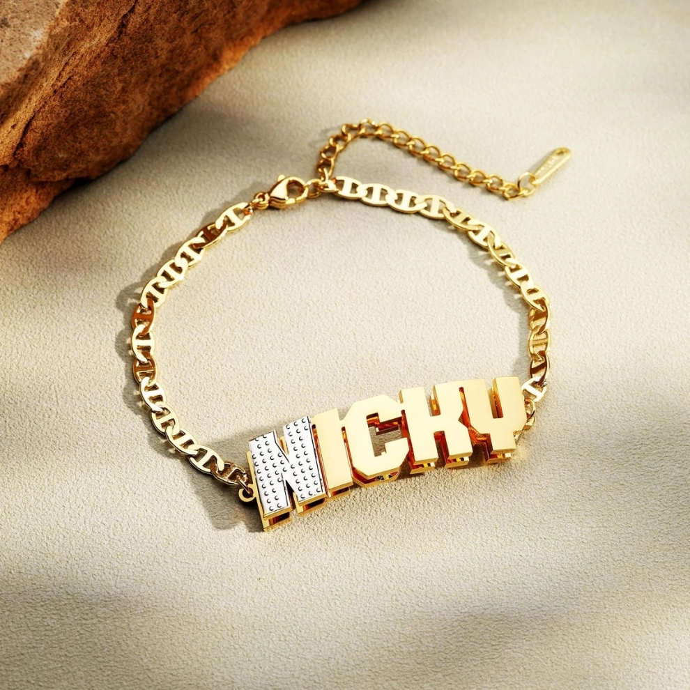 Zciti Custom Name Man Layered  - Street Fashion Name recension och pris