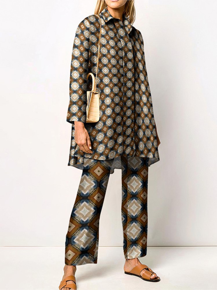 Autumn New Loose Vintage Print - Street Fashion China Girl recension och pris