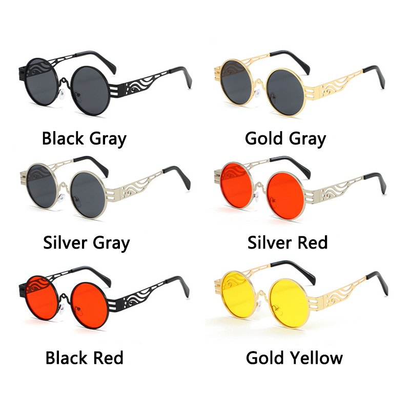 Women Vintage Round Sunglasses - Street Fashion Photoshoot recension och pris
