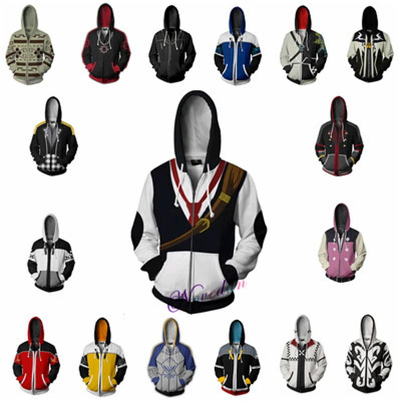Kingdom Hearts Hoodie Anime Ga - Street Fashion Jacket Men recension och pris