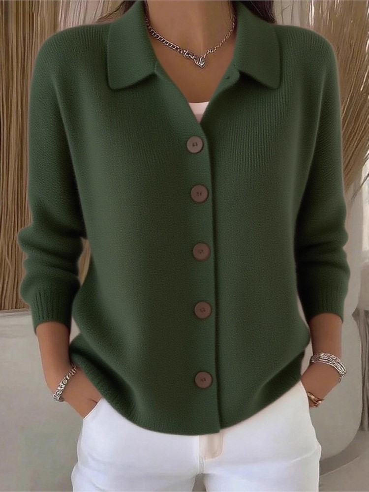 Fashion Knitted Cardigan Butto - Street Fashion China Girl recension och pris