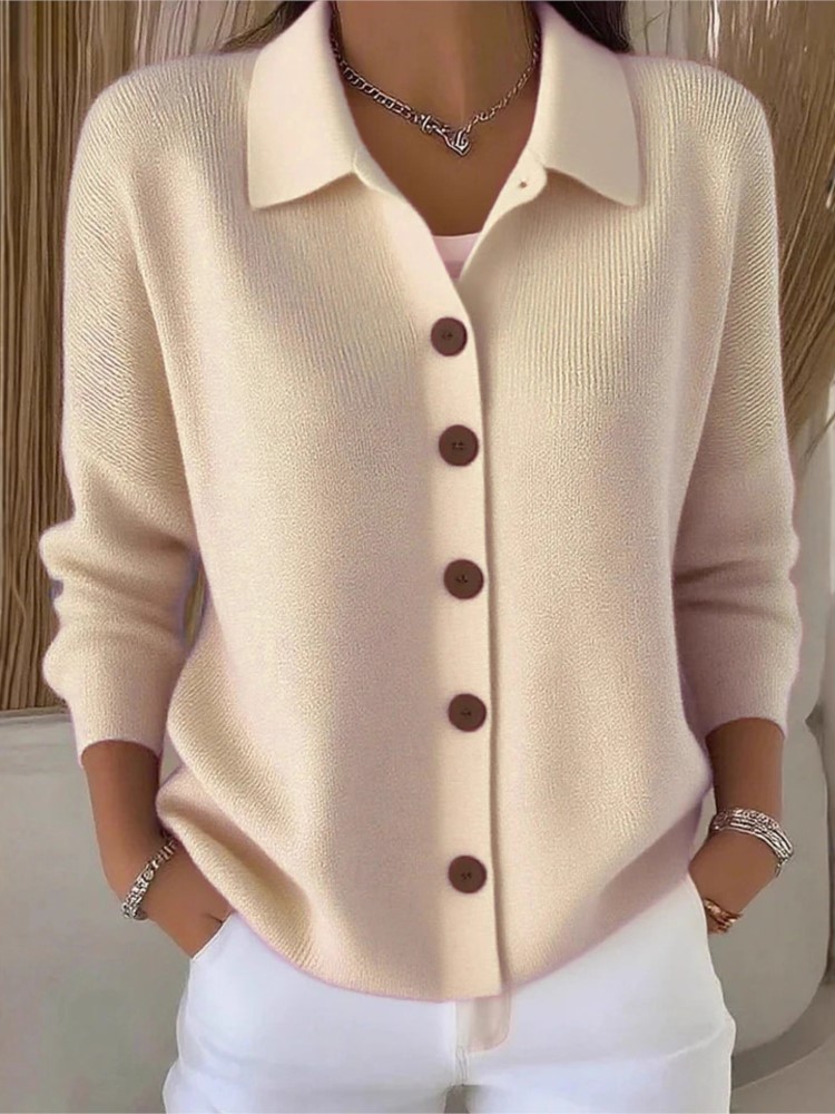 Fashion Knitted Cardigan Butto - Street Fashion China Girl recension och pris