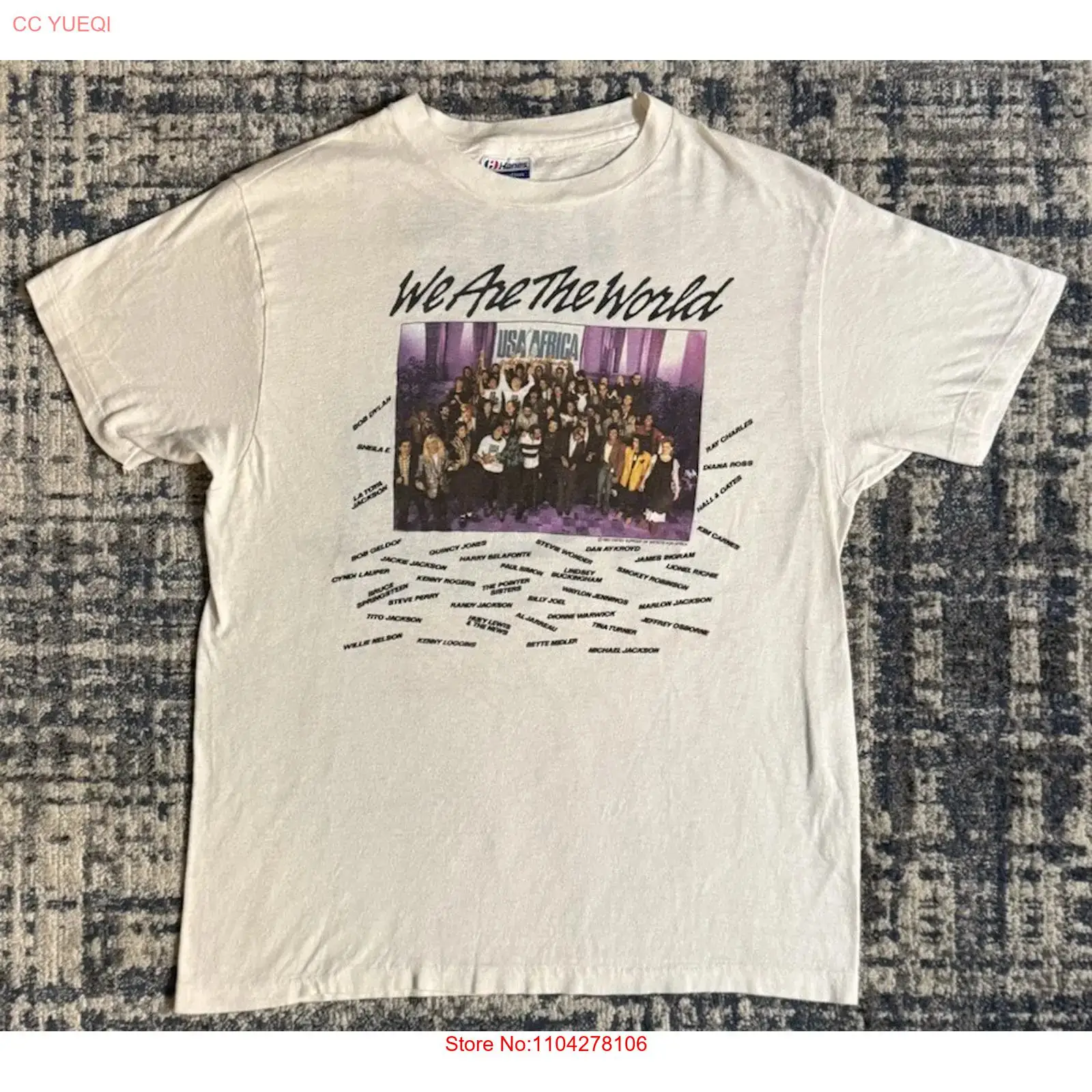 Vintage 1985 We Are The World  - Street Fashion Magazine recension och pris