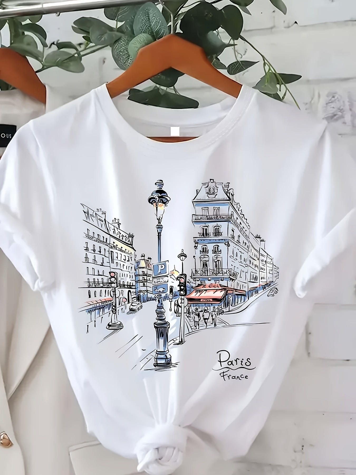 Women'S Paris Street Print T-S - Street Fashion Paris recension och pris