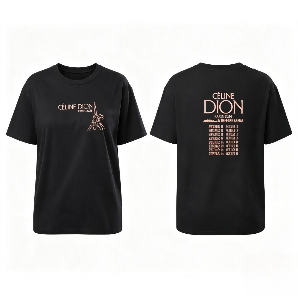 Celine Dion Paris 2026 Tour T- - Street Fashion Paris recension och pris