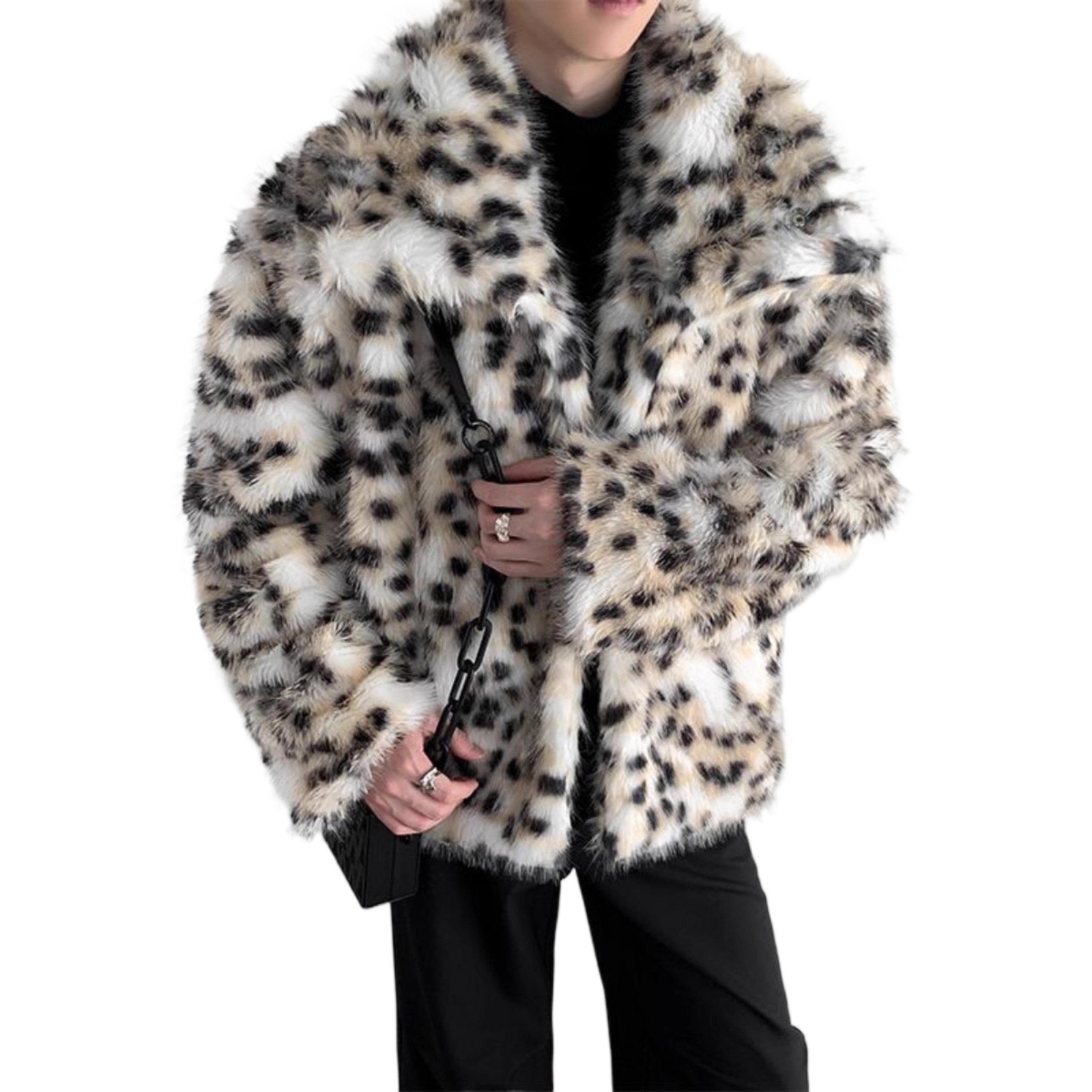 Men's Fashion Luruxy Leopard F - Street Fashion Jacket Men recension och pris