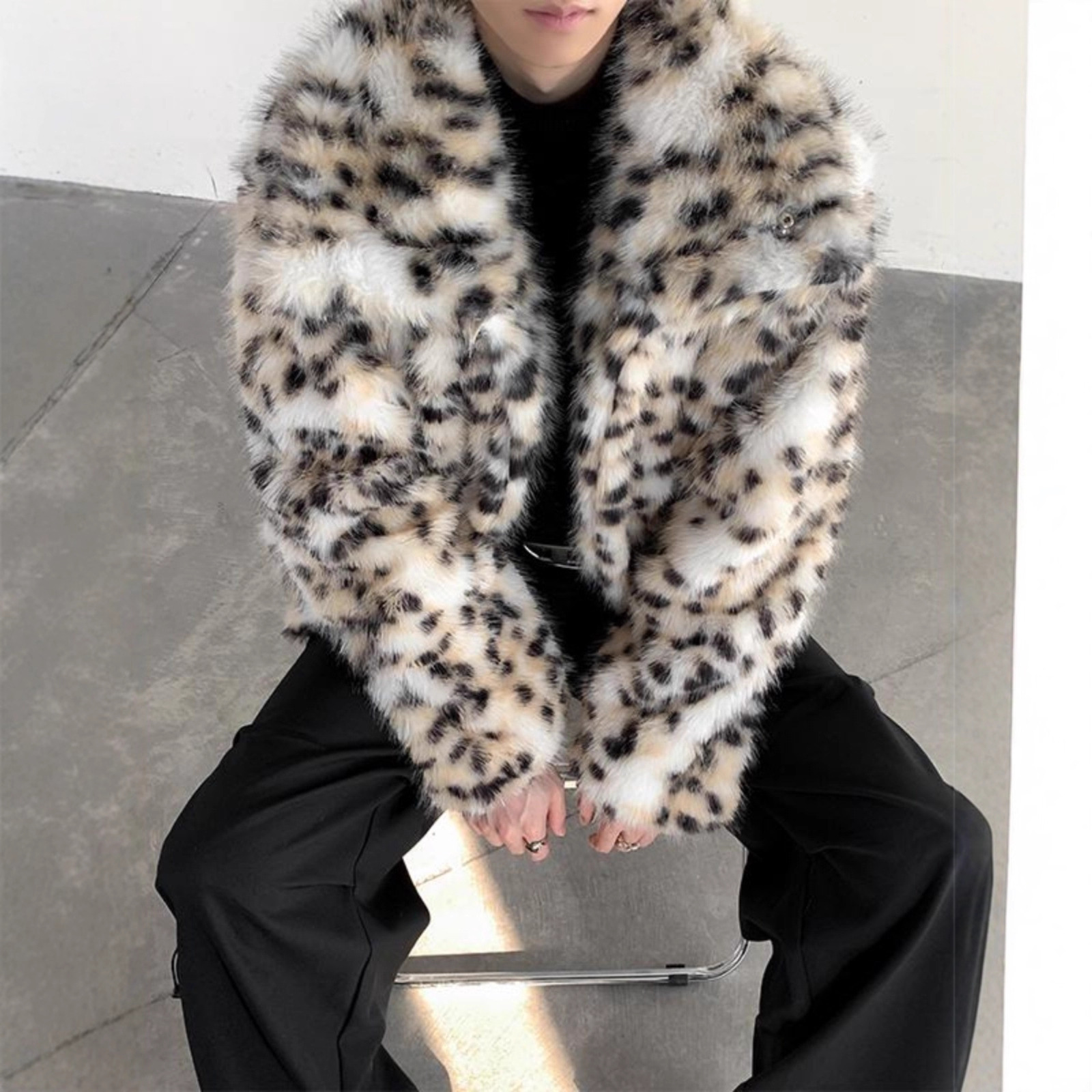 Men's Fashion Luruxy Leopard F - Street Fashion Jacket Men recension och pris