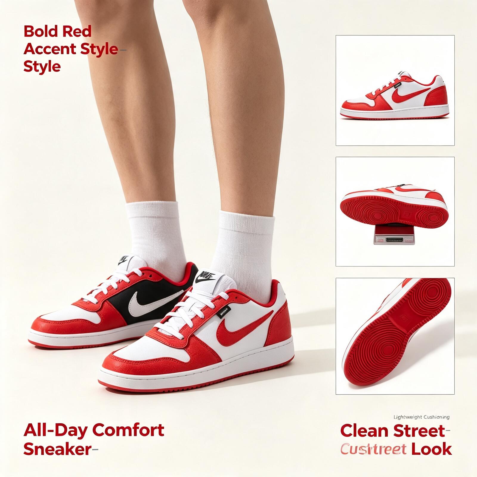 Hot Nike Men's Ebernon Low Pre - Street Fashion Hong Kong recension och pris